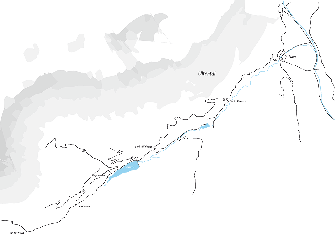 Wo liegt das Ultental? Hier die Karte ...
